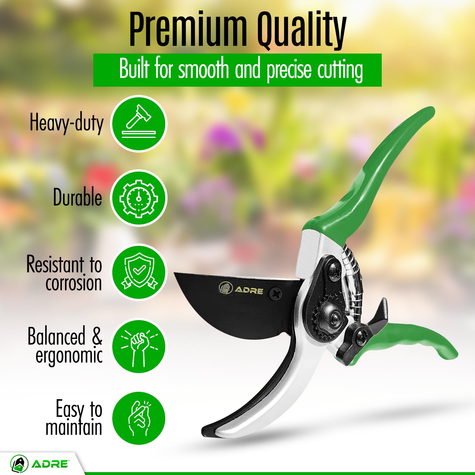  GROWNEER Bypass Pruning Shears, 8 Inch Teflon Coated Plant  Scissors, Hand Pruners for Gardening, Garden Clippers Handheld, Hedge  Trimmers with Sap Groove and Lanyard for Branch, Flower, Bonsai : Patio